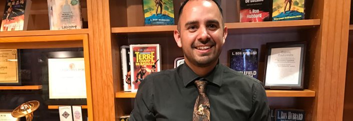 Diego Martinez at the L. Ron Hubbard Library in Hollywood Diego Martinez at the L. Ron Hubbard Library in Hollywood