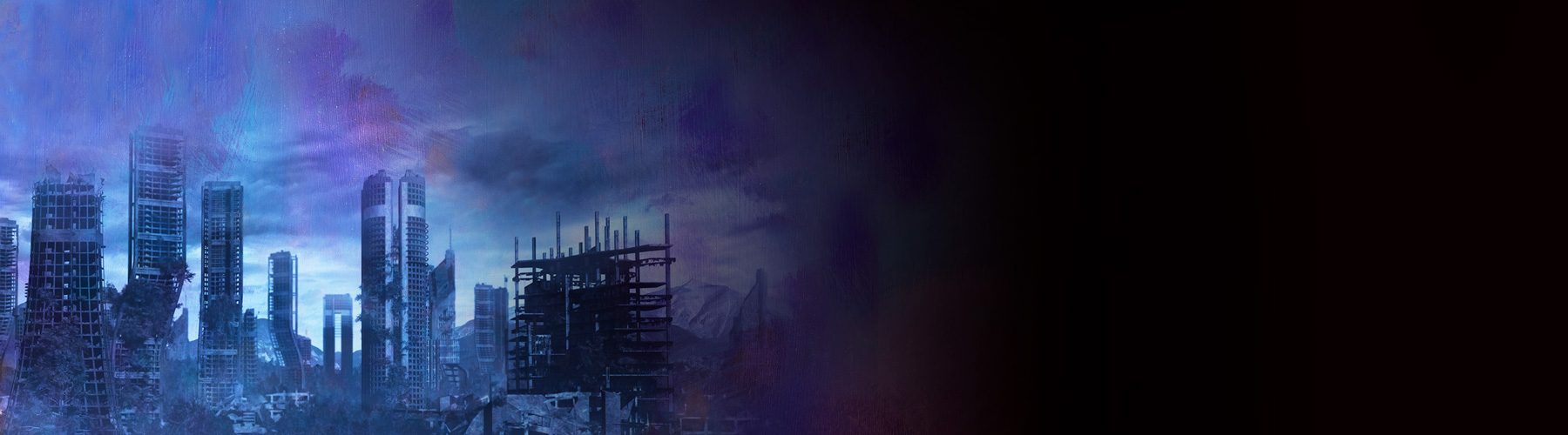 Ruined city background | Galaxy Press