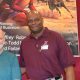 David Farland with Lawrence Simmons Jr, the General Manager of the Nellis AFB Exchange