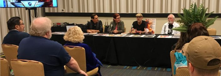 Illustrators of the Future judges: Ciruelo, Echo Chernik, Stephan Martiniere and Larry Elmore Illustrators of the Future judges: Ciruelo, Echo Chernik, Stephan Martiniere and Larry Elmore