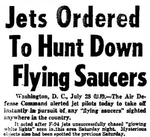 Jets Ordered to Hunt Down Flying Saucers