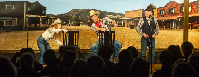 Over 120 guests attended the radio theatre production of “Ride ’Em, Cowboy!” by L. Ron Hubbard.