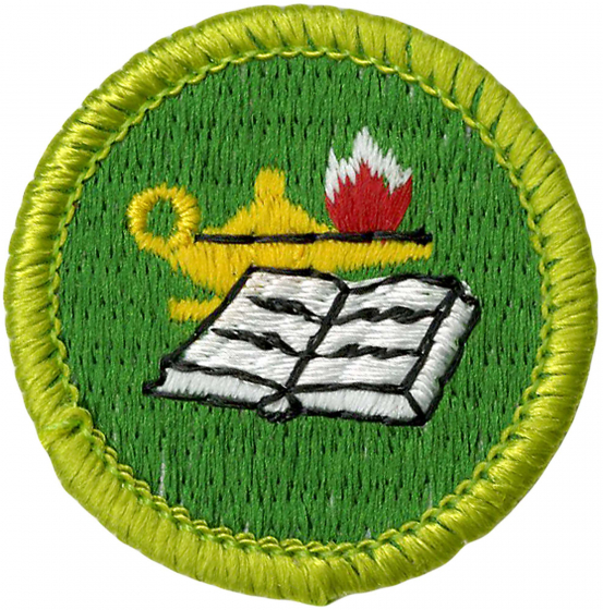 reading merit badge