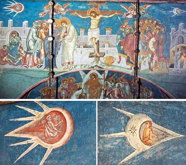  1350 fresco from the Visoki Decani Monastery in Kosovo, artist unknown