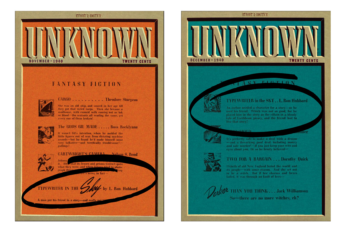 Unknown Typewriter in the Sky Covers