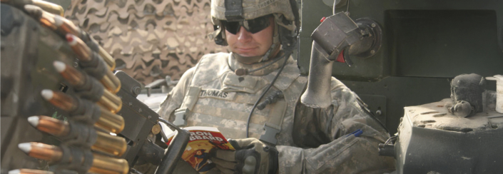 Soldier Reading Branded Outlaw