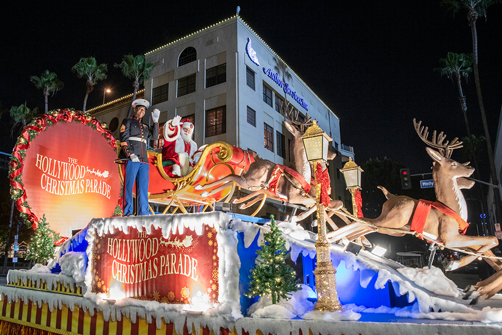 The 2025 Hollywood Christmas Parade Santa