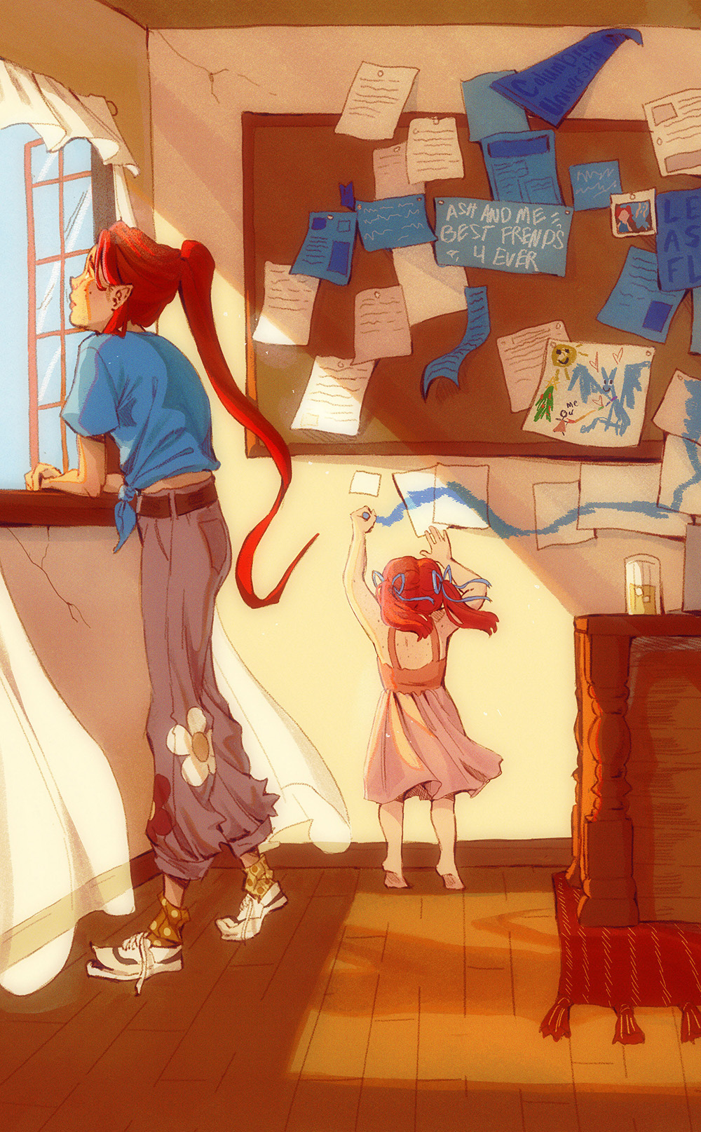 “A Girl and Her Dragon” illustrated by Josie Moore